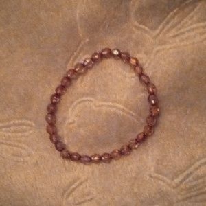 Minimalist neutral handmade shiny and iridescent fun casual black bracelet